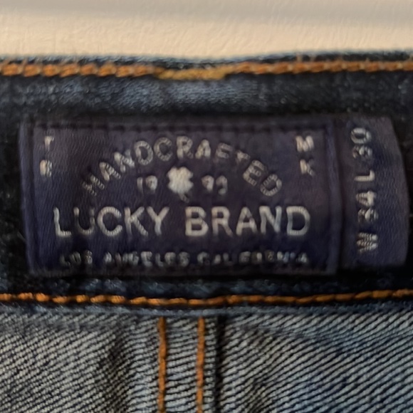 Men’s lucky brand heritage, slim jeans, 34x30 distressed at pocket - Picture 4 of 5